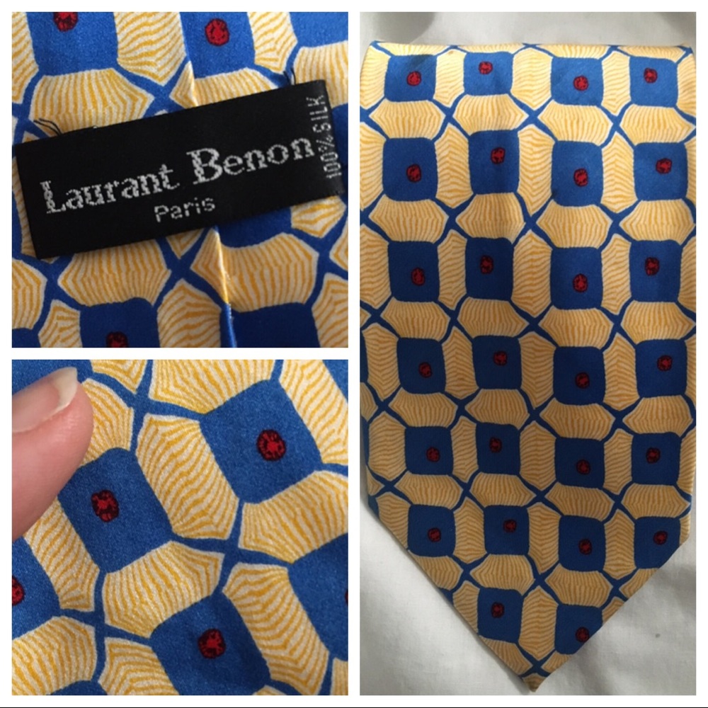 Laurant Benon Silk Pattered Tie